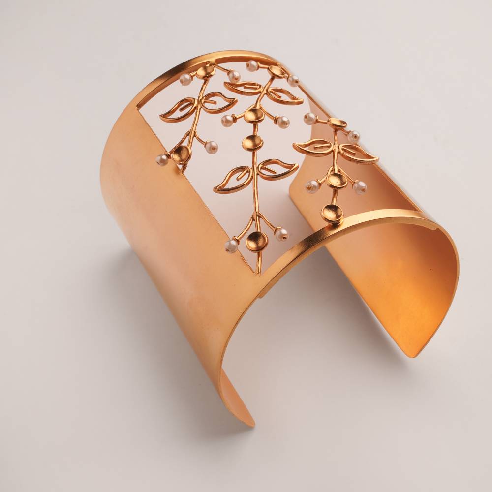 Fern Fantasy Gold Plated Cuff : S8751