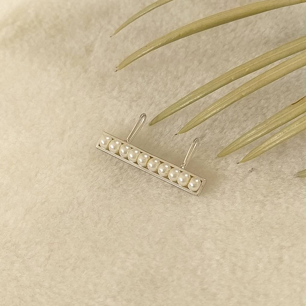 Gego Silver Pearl Ear Clip : SAD109_E