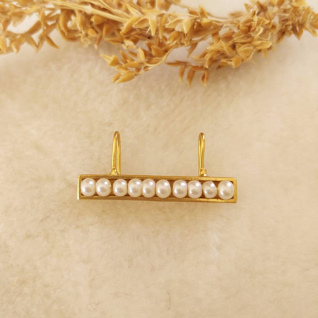 Gego Gold Pearl Ear Clip : SAD110_E