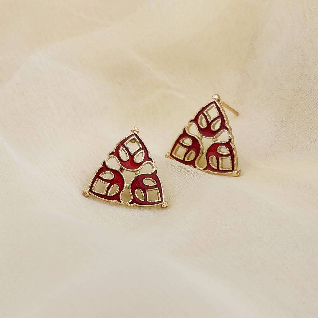 Rusi Small Stud Earrings : SAD14_E