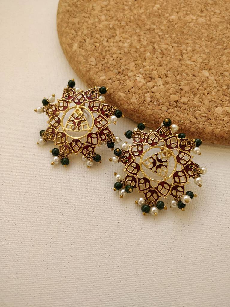 Darichaa Stud Pearl Earrings : SAD16_E
