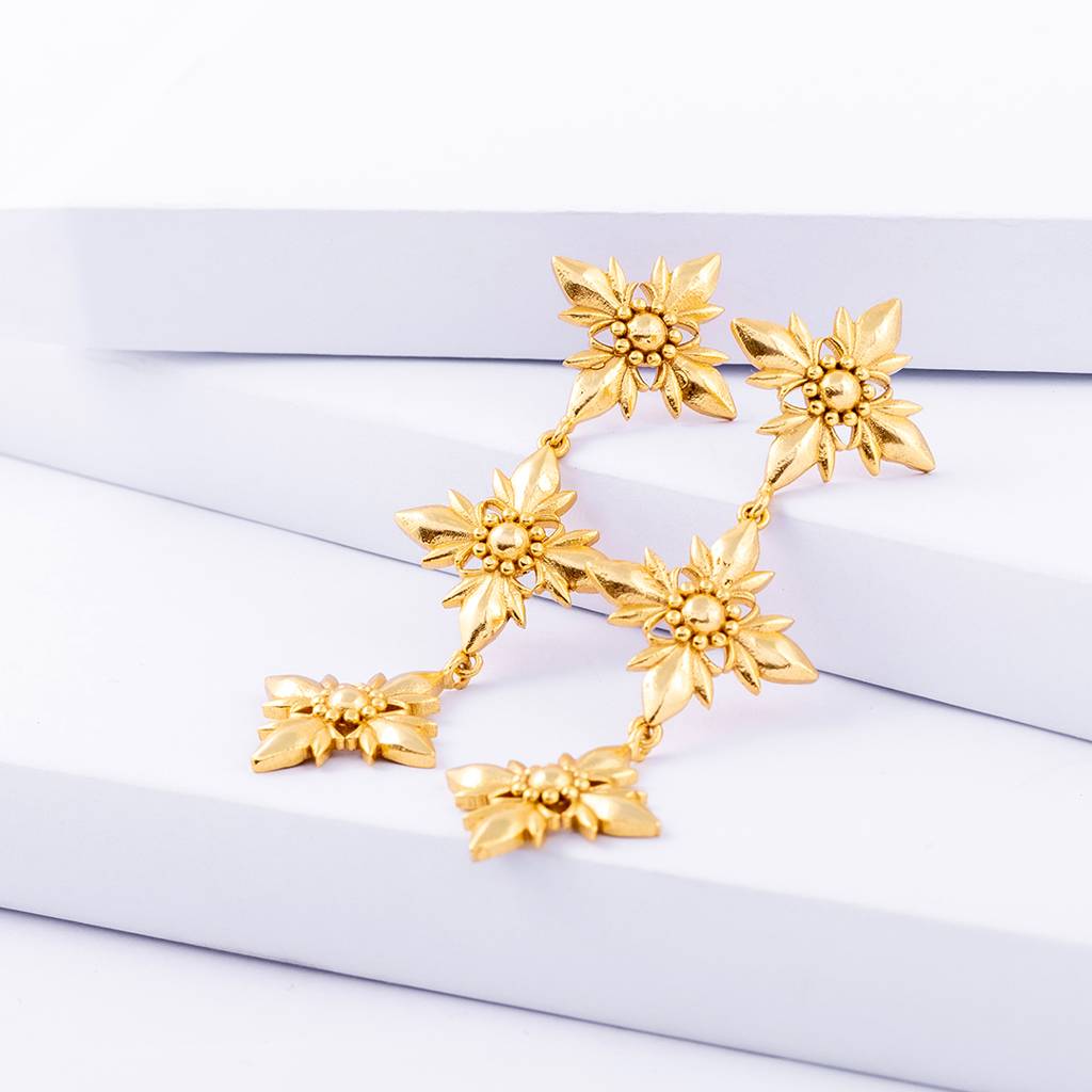 Sunehri Long Earrings