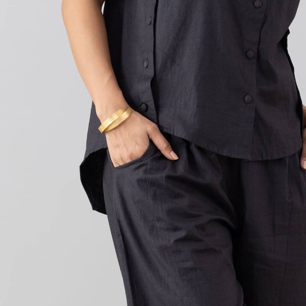 Handmade Textured Bangles Set Of 2 : SAD186_BS