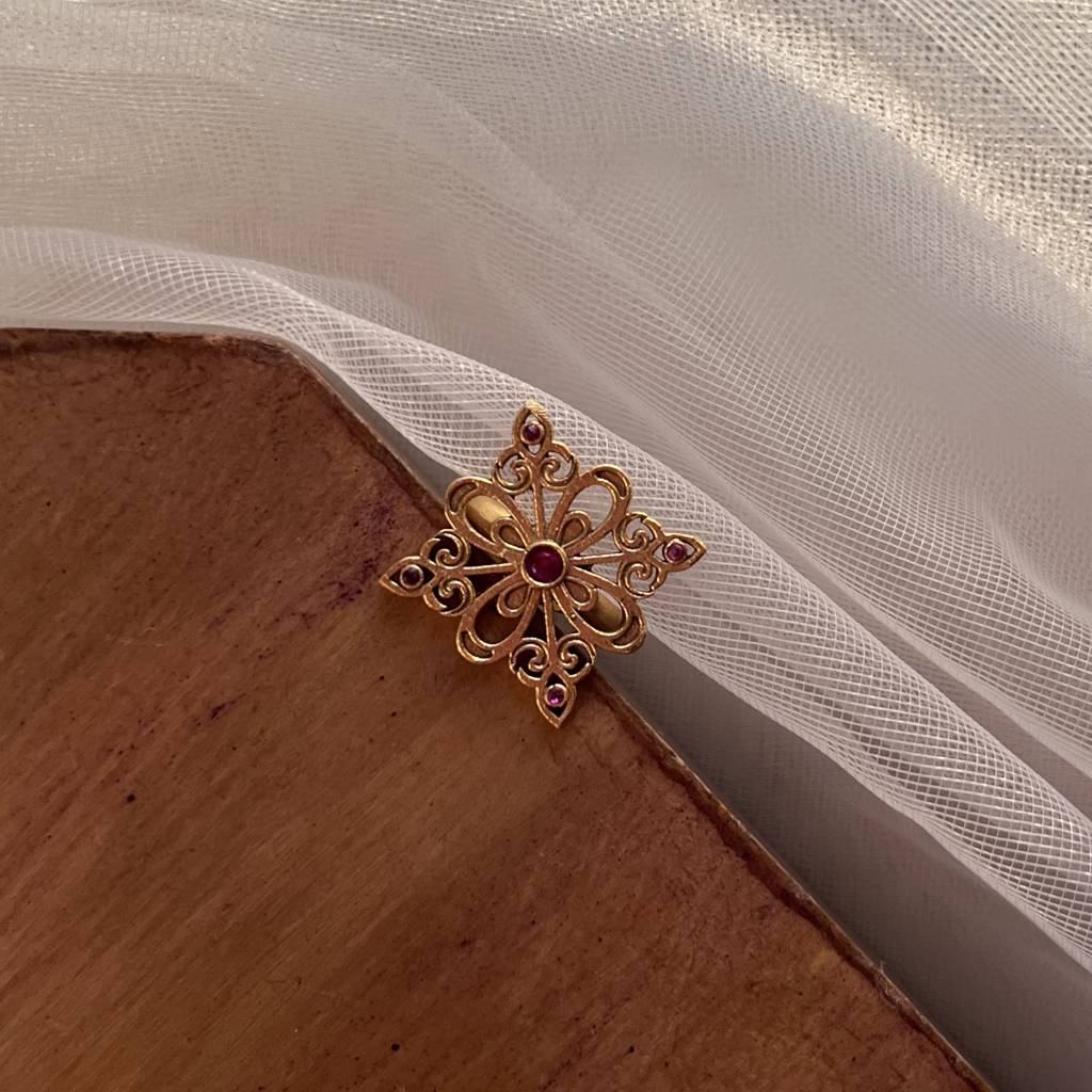 Malti Gold Ring : SAD285_R