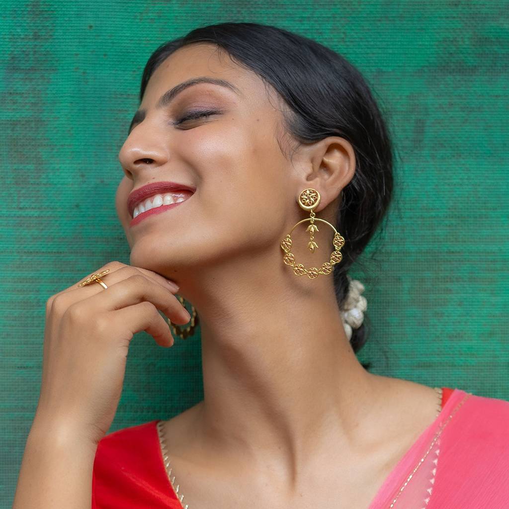 Gulband Chandbali Earrings : SAD299_E