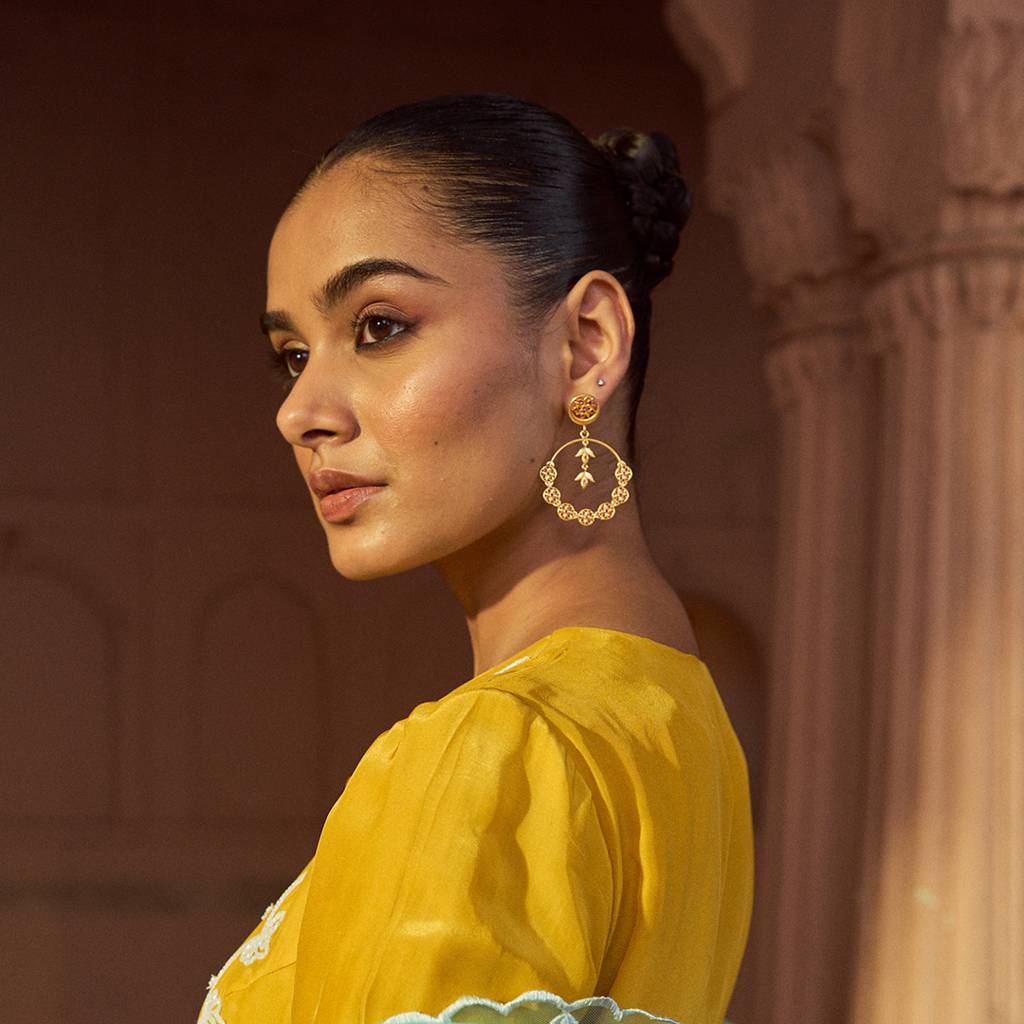 Gulband Chandbali Earrings : SAD299_E