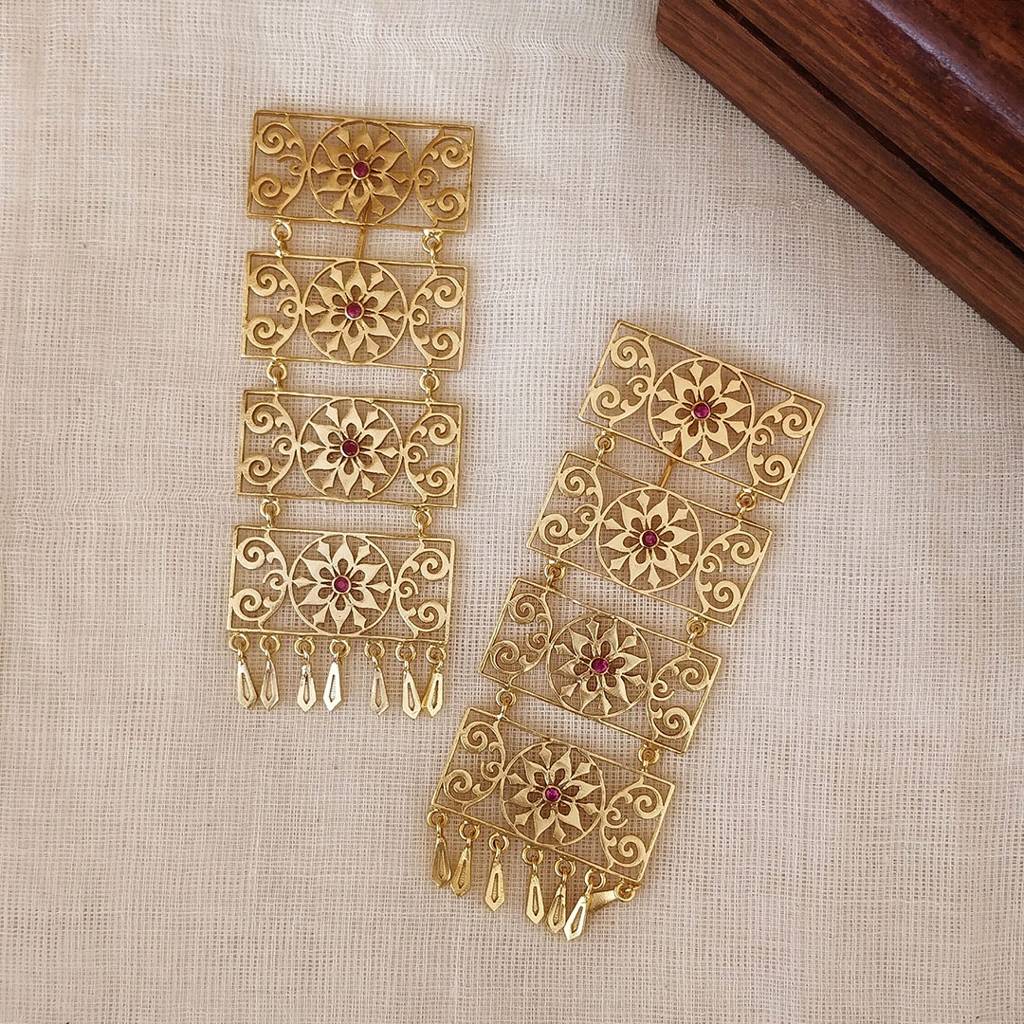 Aayat Gold Dangler Earrings : SAD47_E