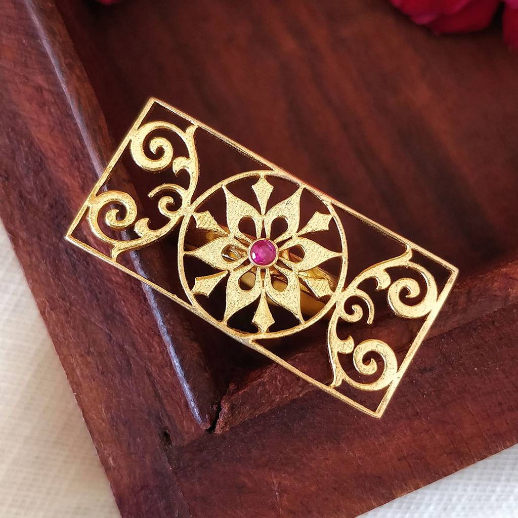 Sahaj Gold Ring : SAD50_R