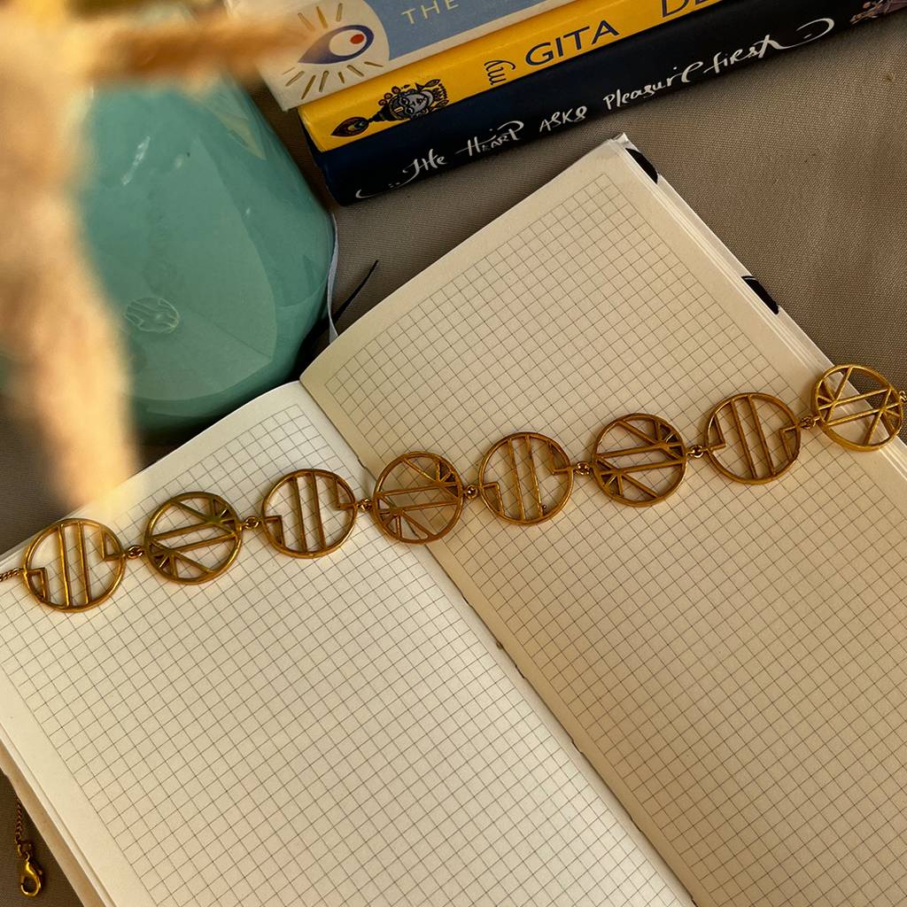 Angular Gold Choker : SAD63_N