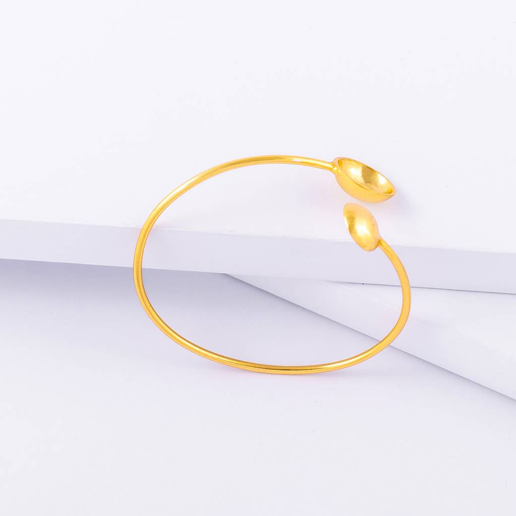 Sehar Minimal Gold Bangle : SAD72_B