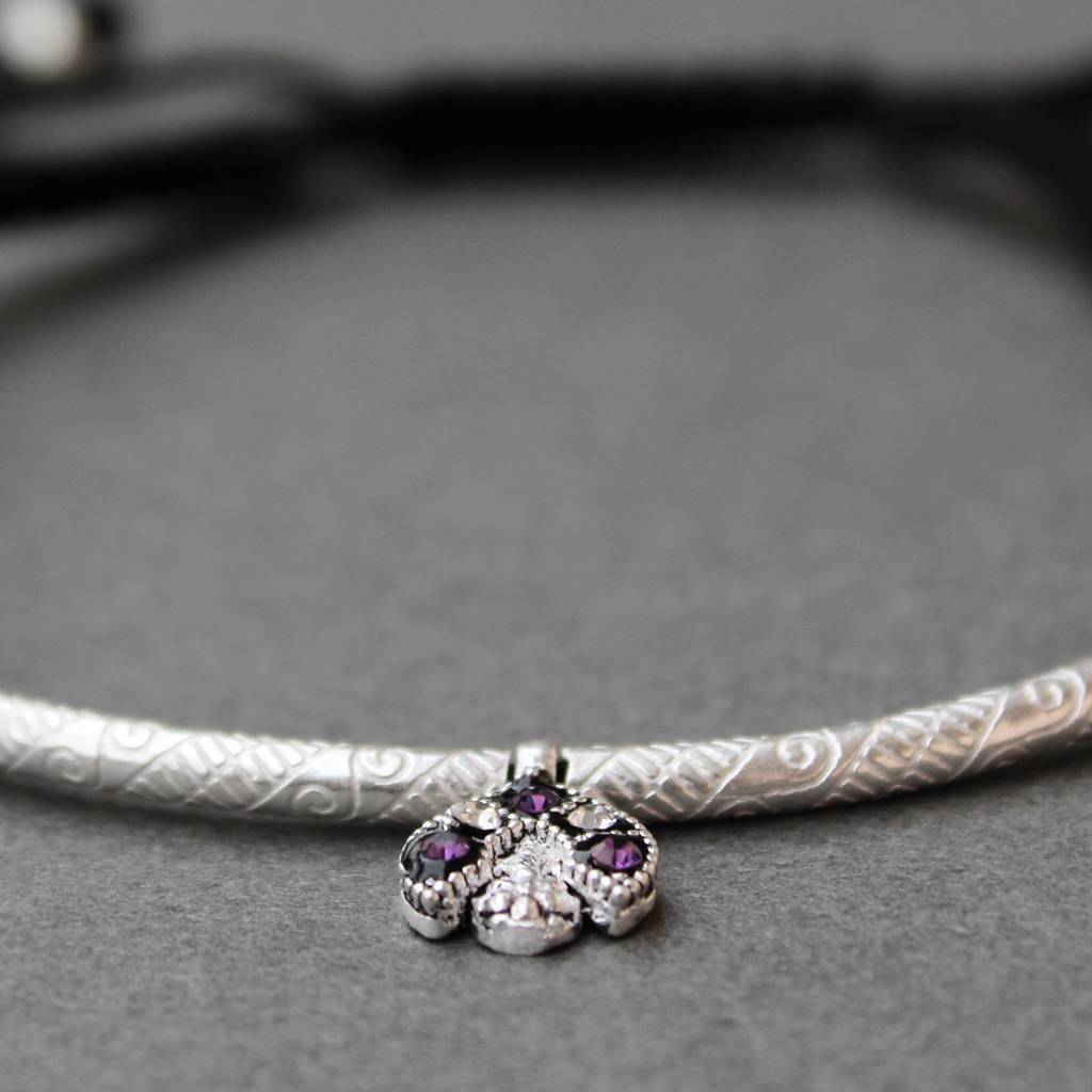 Adjustable 925 Silver Anklet With Sapphire Accents : SANK002