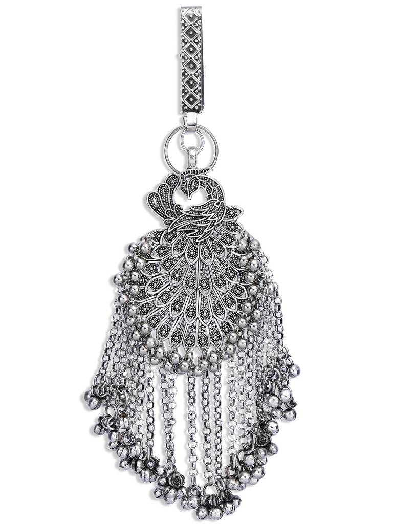 Firoza Morni Oxidized Saree Gutcha : SAREEGUTCHA1297