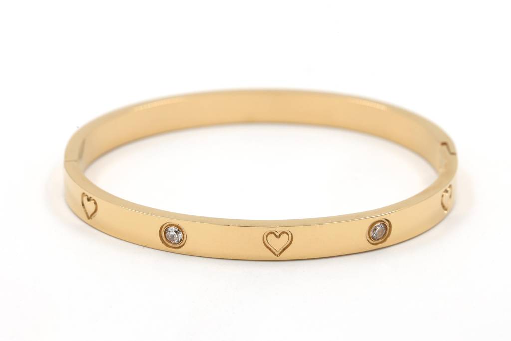 Gold Plated Stainless Steel Marissa Bracelet : (S)B-C-3-G