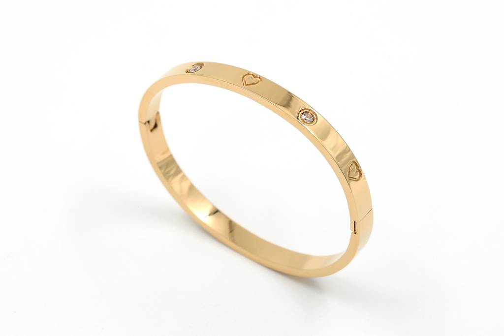 Gold Plated Stainless Steel Marissa Bracelet : (S)B-C-3-G