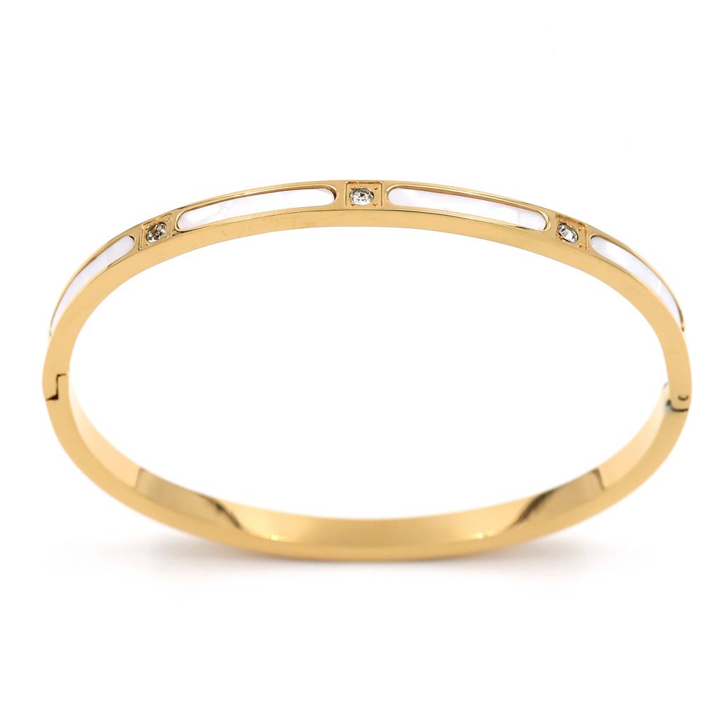 Gold Plated Stainless Steel Alicia Bracelet : (S)B-C-4-0