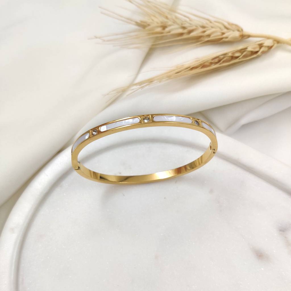 Gold Plated Stainless Steel Alicia Bracelet : (S)B-C-4-0