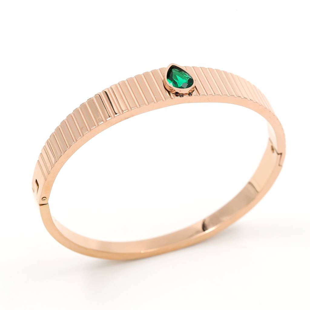 Rose Gold Plated Stainless Steel Zuri Bracelet : (S)B-C-8-0