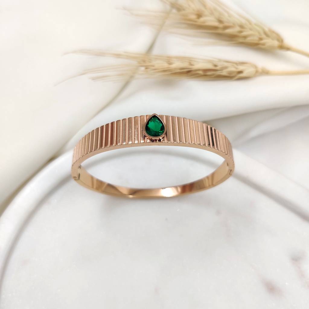 Rose Gold Plated Stainless Steel Zuri Bracelet : (S)B-C-8-0