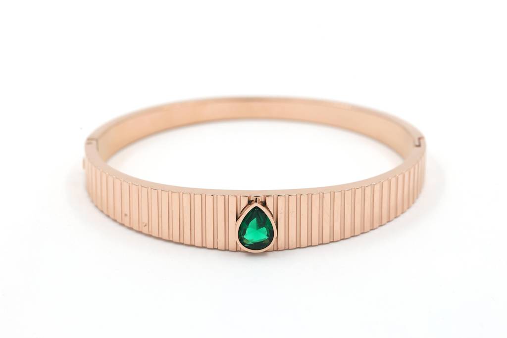 Rose Gold Plated Stainless Steel Zuri Bracelet : (S)B-C-8-0