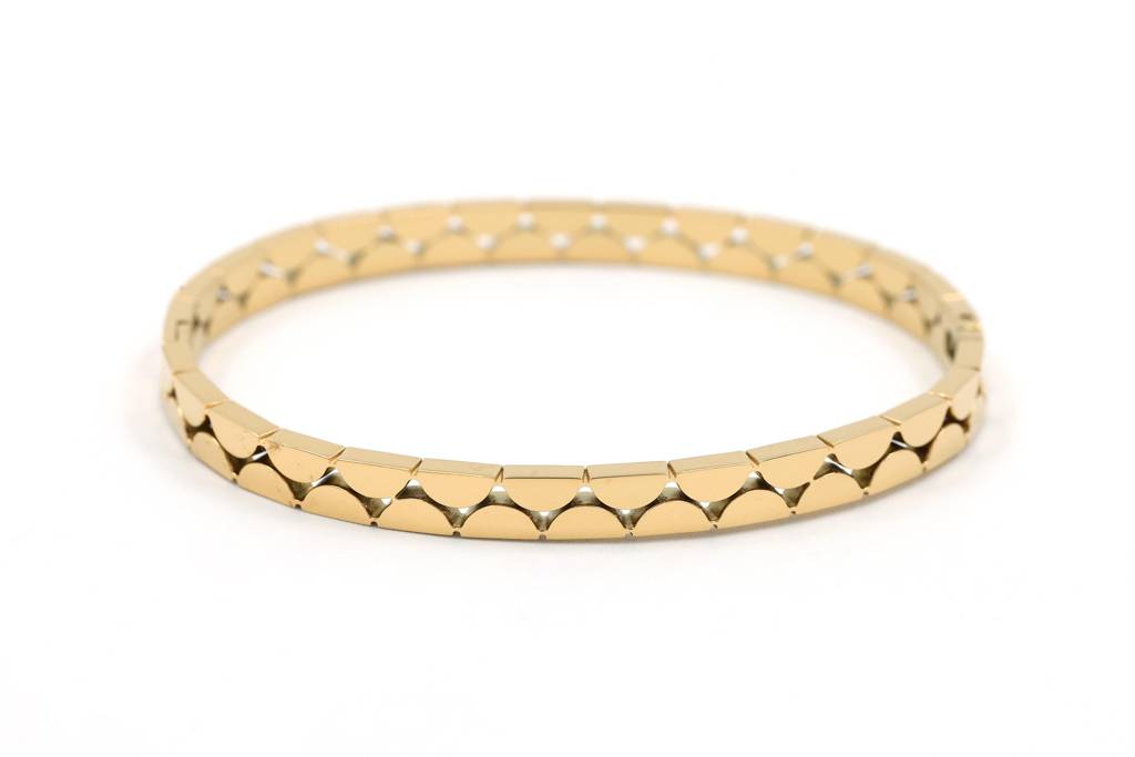 Gold Plated Stainless Steel Lizzie Bracelet : (S)B-C-9-0