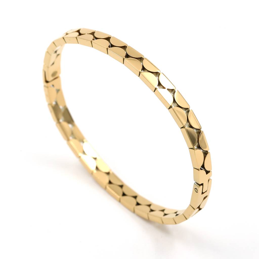 Gold Plated Stainless Steel Lizzie Bracelet : (S)B-C-9-0