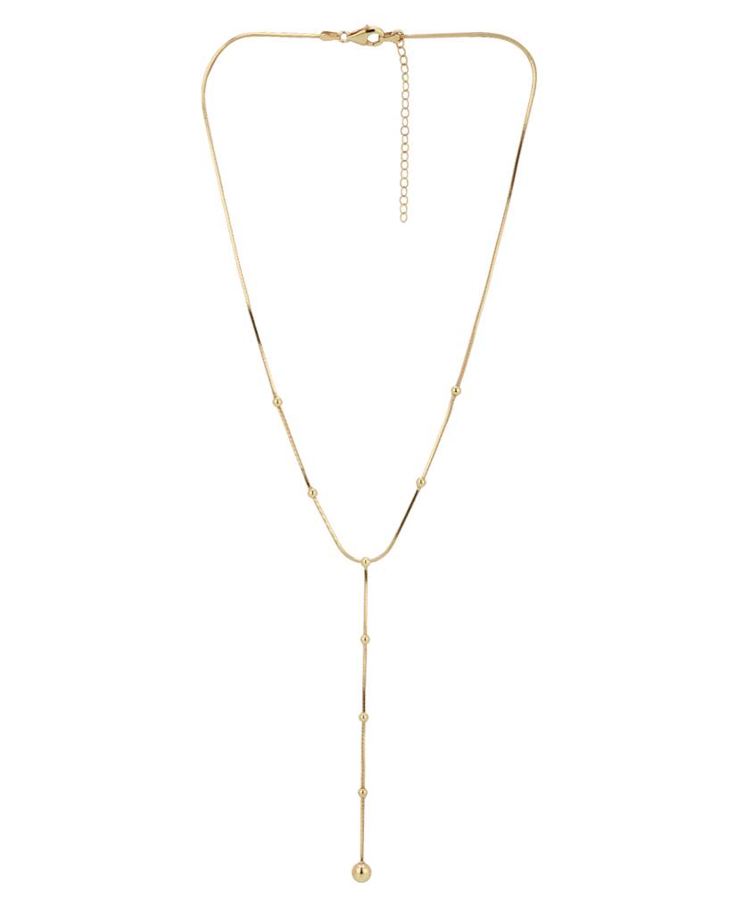 Gold-Plated Lariat Necklace : SB1003N