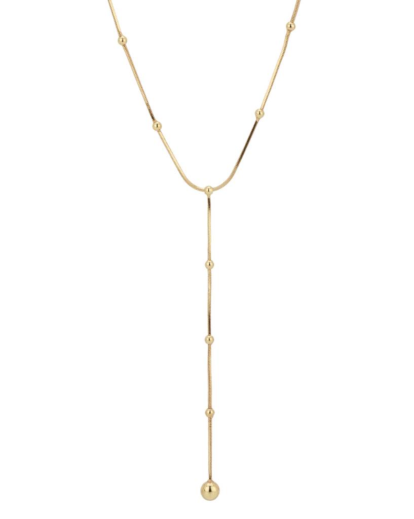 Gold-Plated Lariat Necklace : SB1003N