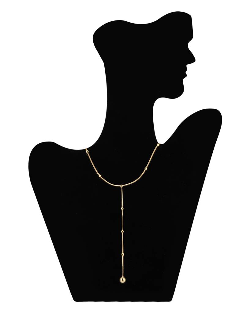 Gold-Plated Lariat Necklace : SB1003N