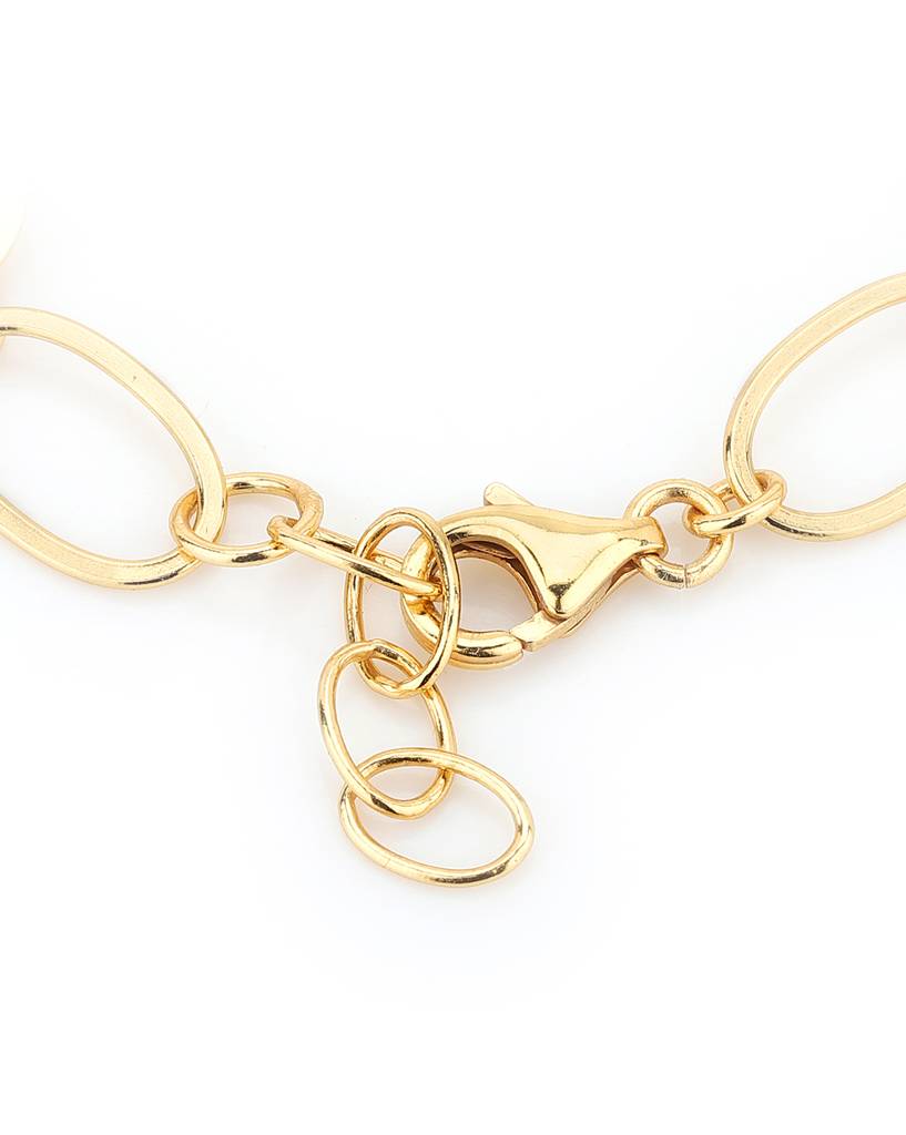 Carlton London Gold-Plated Link Bracelet : SB1020B