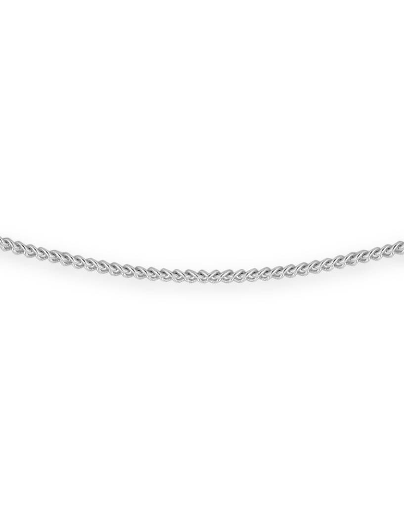 Carlton London Silver-Toned Rhodium-Plated Charm Bracelet. : SB118602B