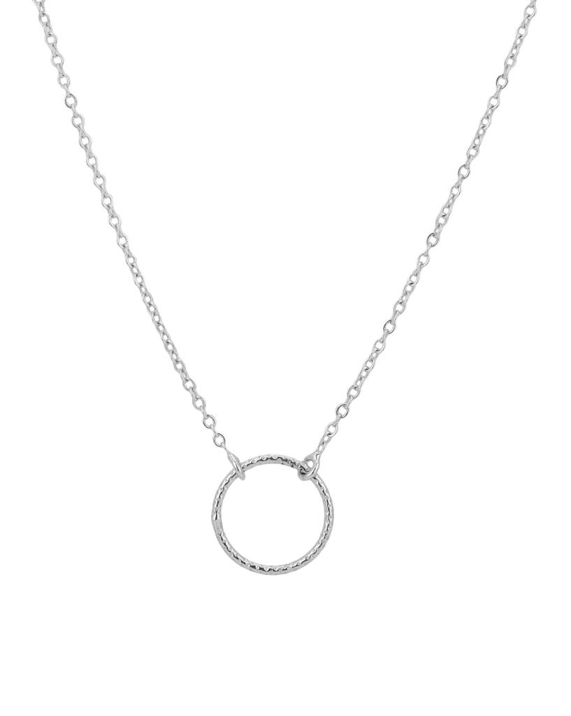 Silver-Toned Rhodium Plated Necklace : SB121246N