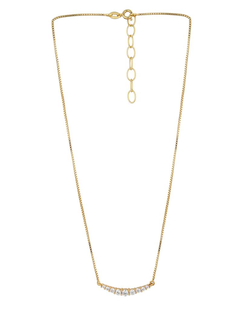 Carlton London Gold-Plated Cz-Studded Jewellery Set : SB121769NE