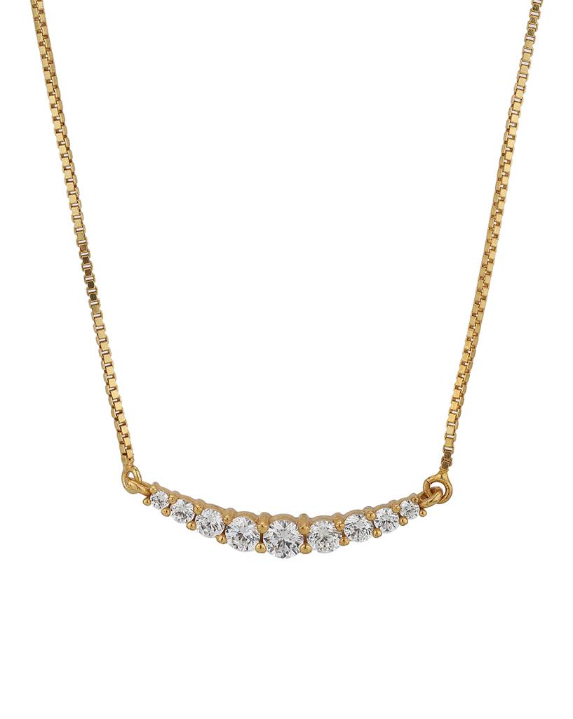 Carlton London Gold-Plated Cz-Studded Jewellery Set : SB121769NE