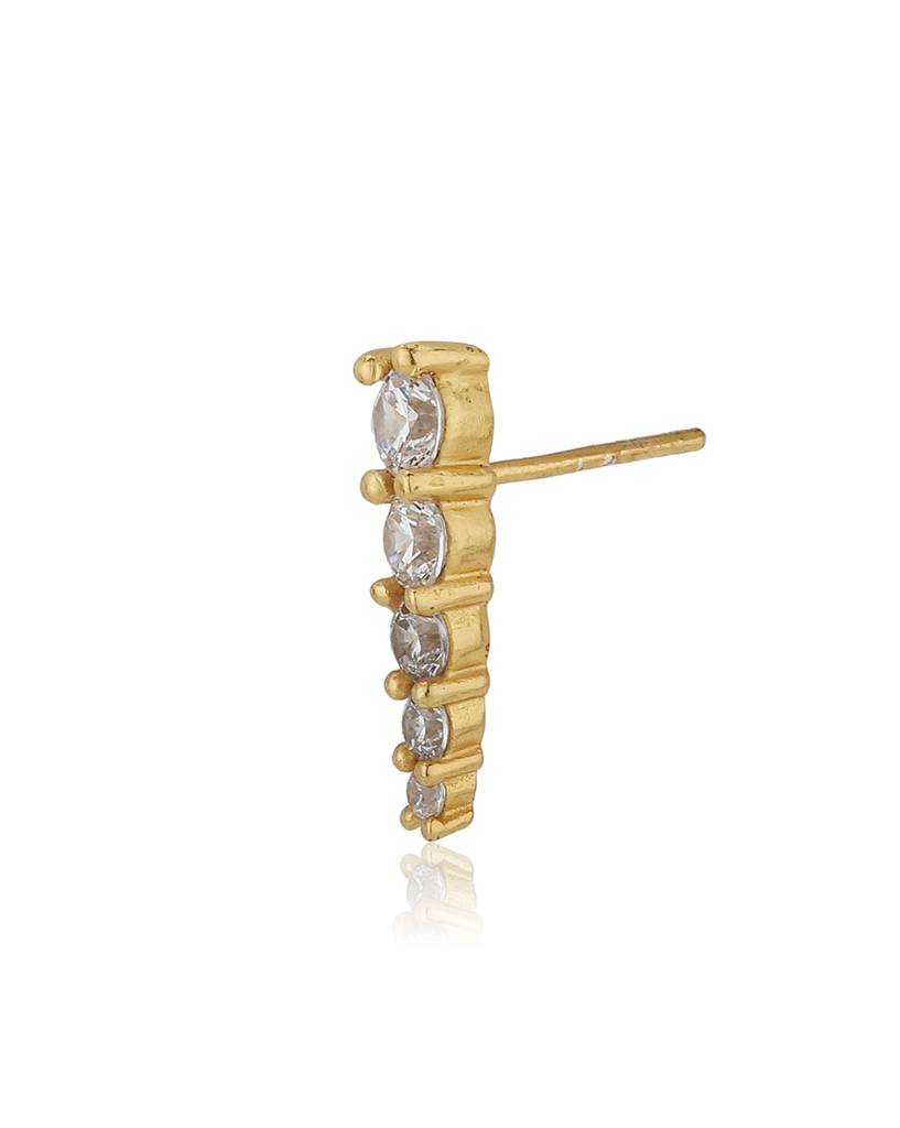 Carlton London Gold-Plated Cz-Studded Jewellery Set : SB121769NE