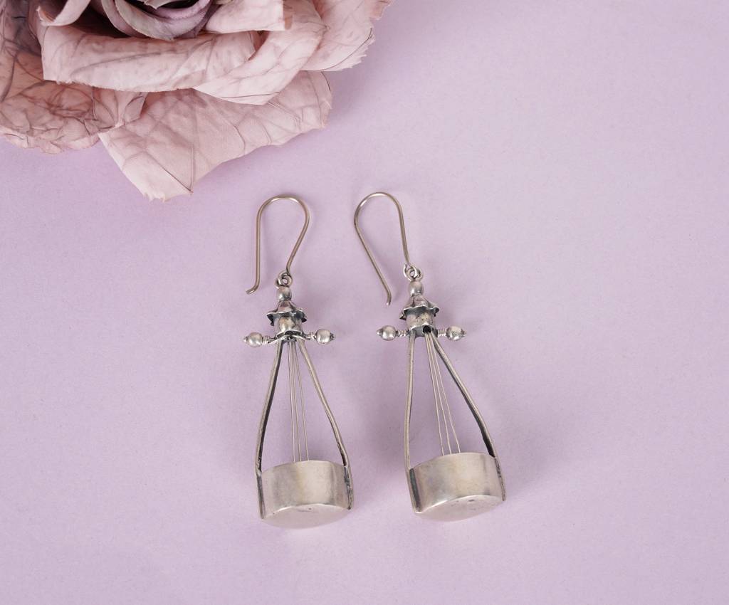 925 Sterling Silver Ektaara Inspired Statement Earring : SE1641