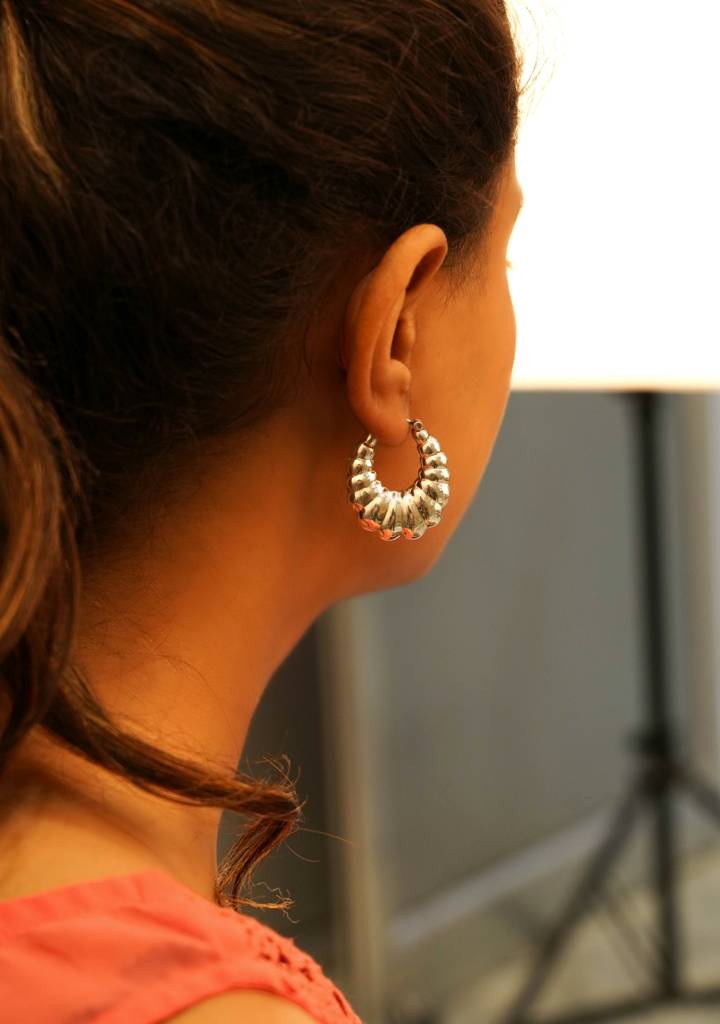 925 Sterling Silver Fine Graded Hoops : SE1643