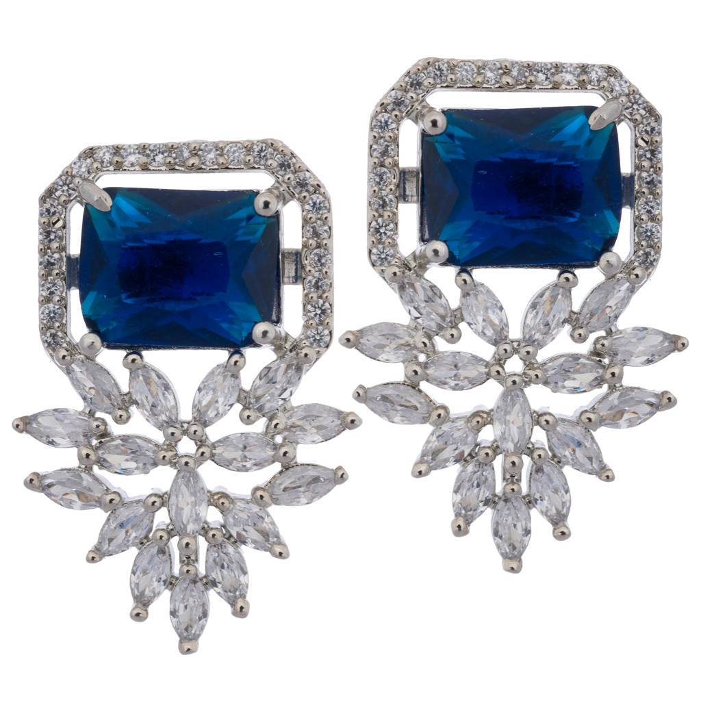 Square Marquis American Diamond Earring