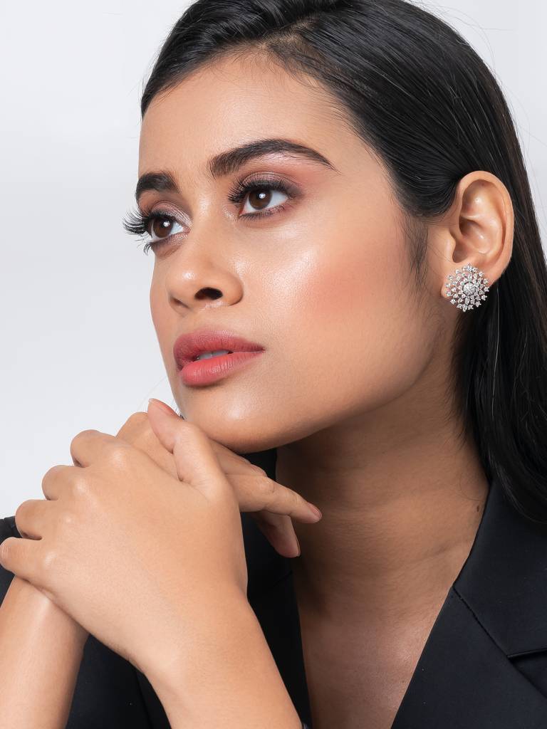 Classic American Diamond Stud Earring