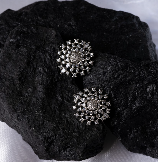 Classic American Diamond Stud Earring
