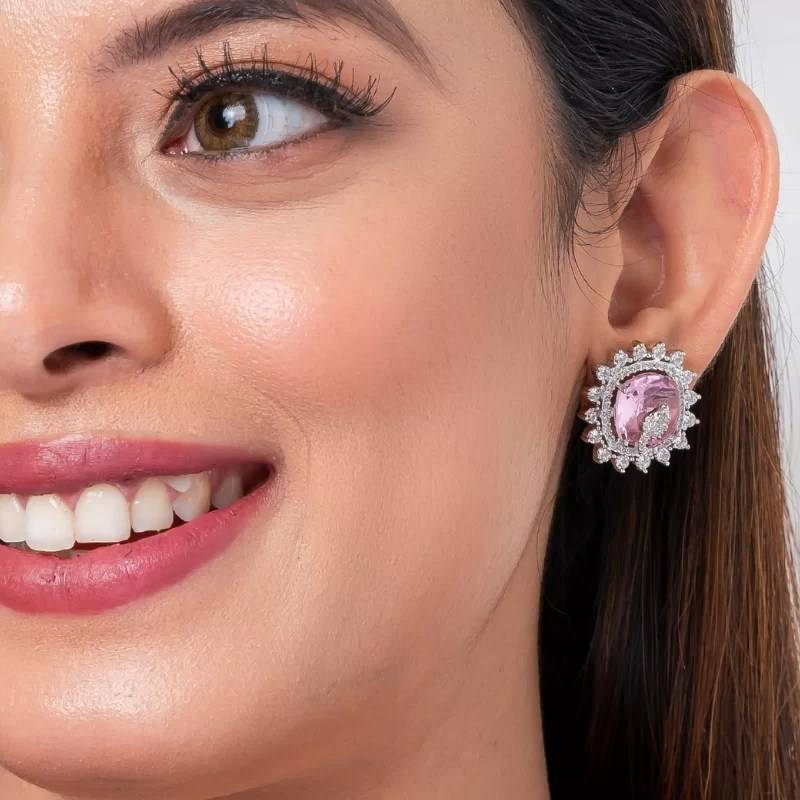 Crystal American Diamond Stud Earring
