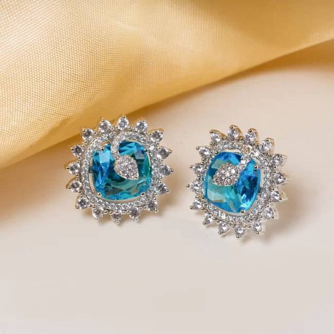 Crystal American Diamond Stud Earring
