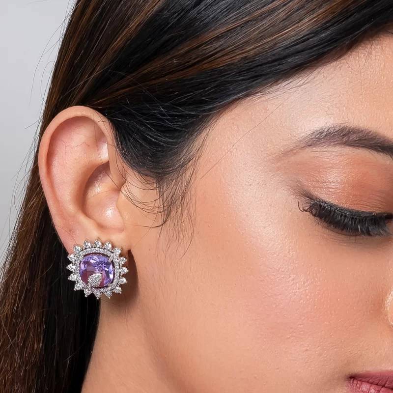 Crystal American Diamond Stud Earring
