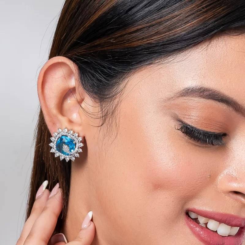 Crystal American Diamond Stud Earring