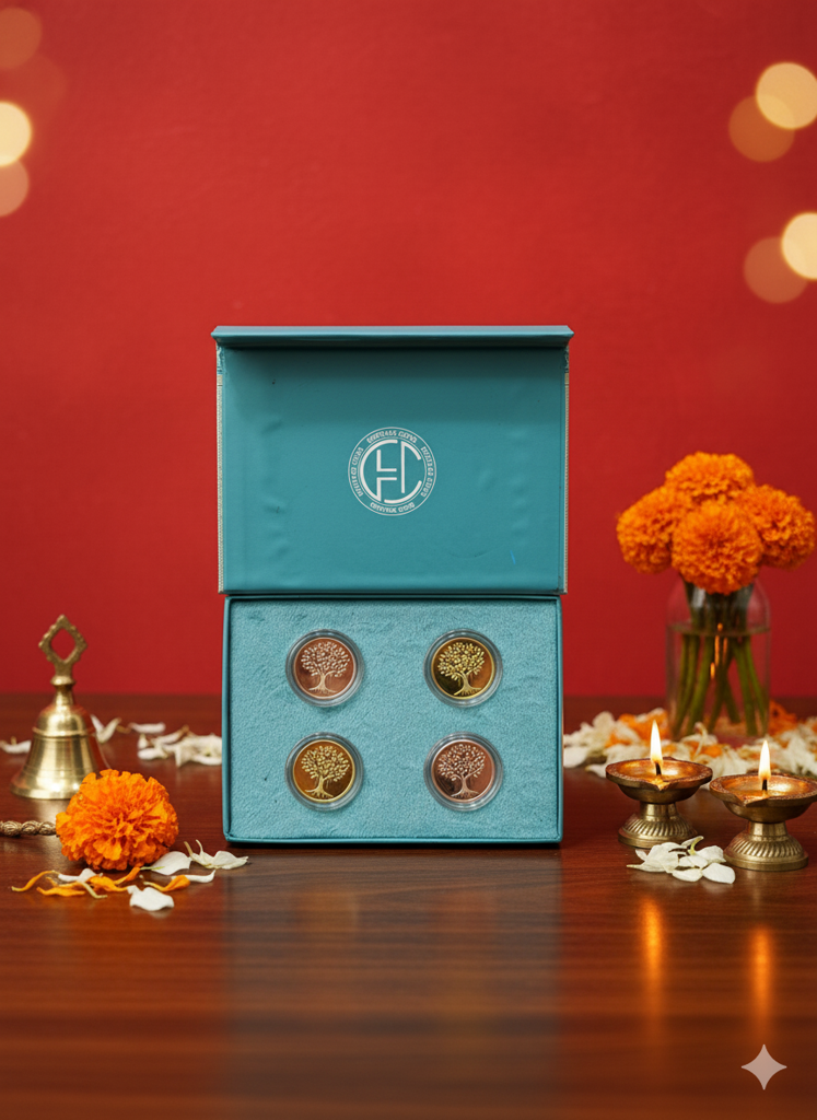 999.9+ Purest Silver Kalp Vruksh Coin Box 10G : SGB4