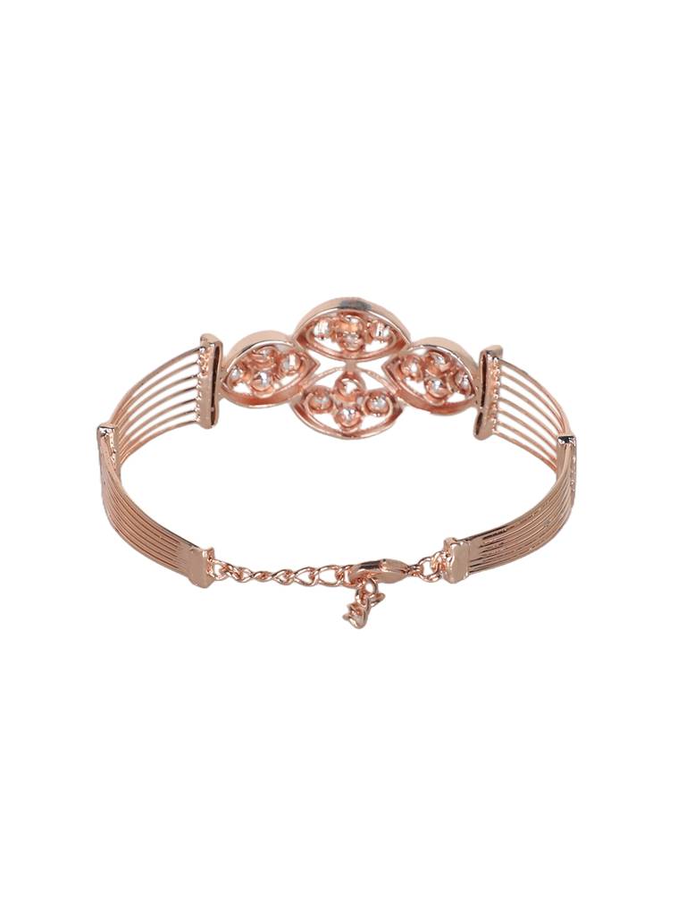 Firoza Rose Gold Plated Shaheen Bracelet : SHAHEENHANDCUFF1457