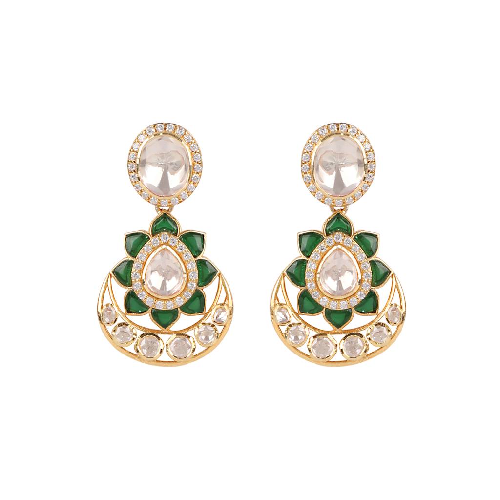 Moissanite Polki Earrings 7 : PJ68