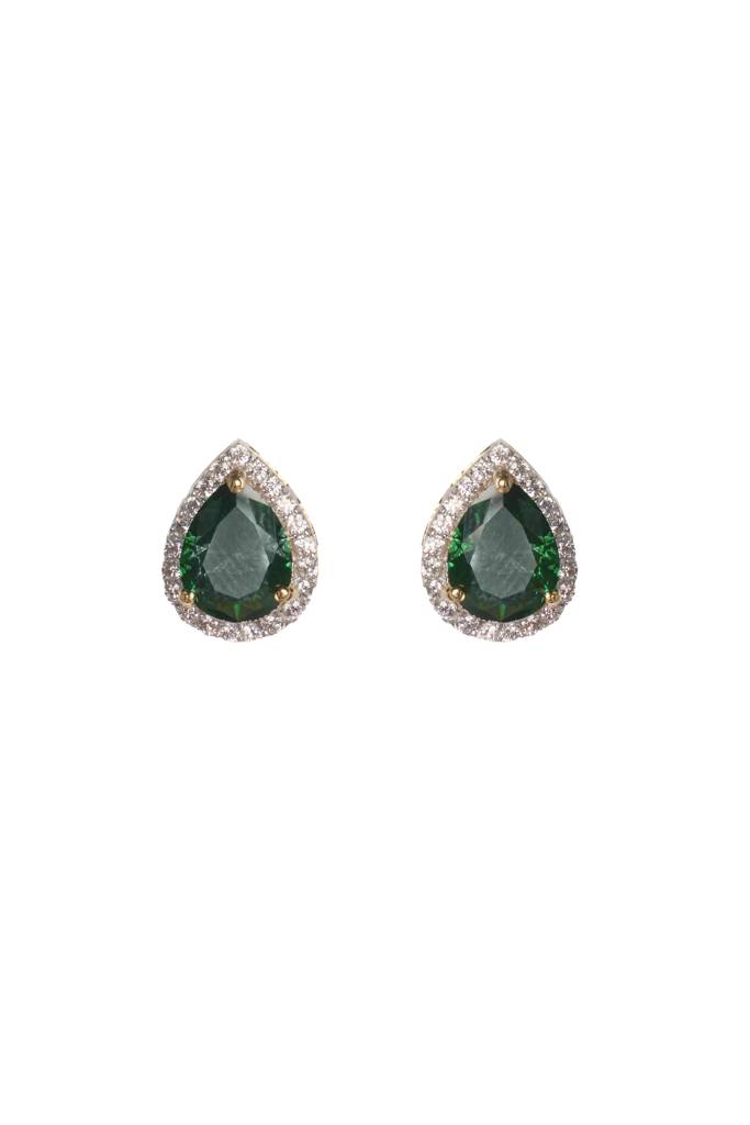 Faux Emerald Pendant Set : CS99