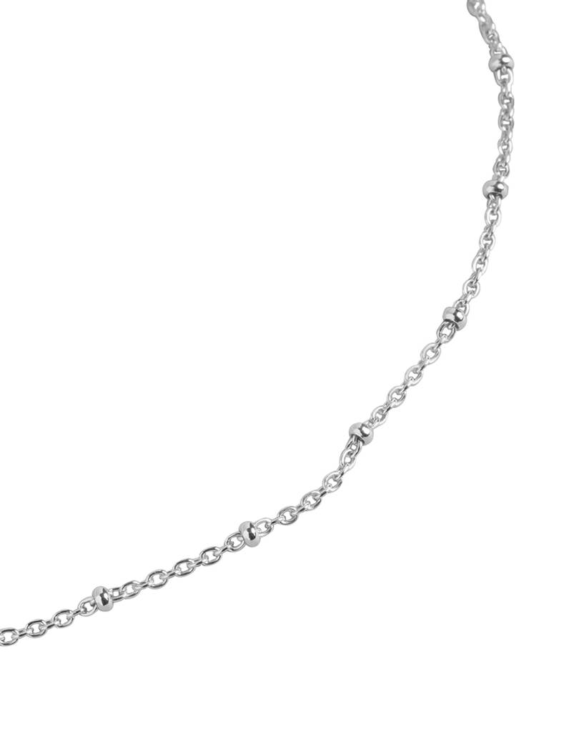 Carlton London 925 Sterling Silver Rhodium Plated Charm Adjustable Anklet : SILA114