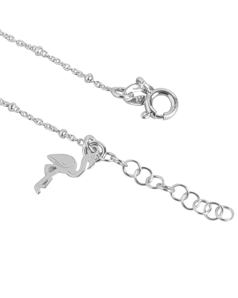 Carlton London 925 Sterling Silver Rhodium Plated Charm Adjustable Anklet : SILA114