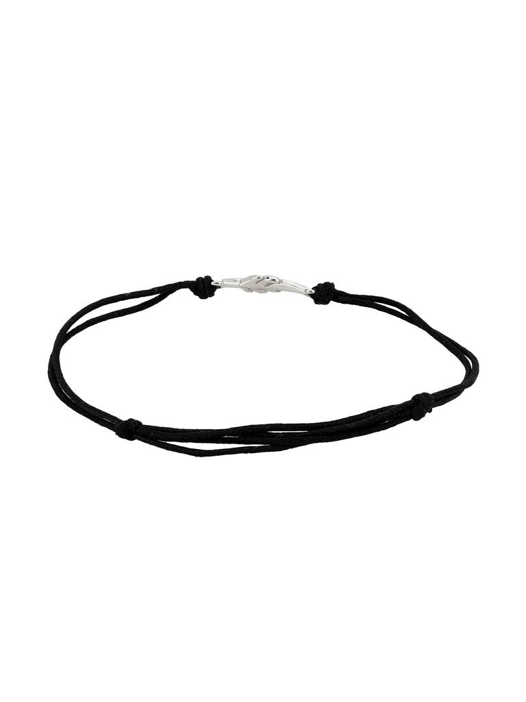 Carlton London Women 925 Sterling Silver Rhodium-Plated Adjustable Charm Bracelet : SILB060
